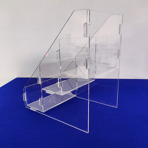 Tùy chỉnh rõ ràng <span class=keywords><strong>Acrylic</strong></span> hiển thị mỹ phẩm đứng perspex mặt Masque chủ tổ chức với <span class=keywords><strong>6</strong></span> ngăn cho cửa hàng bán lẻ - Product Image 4