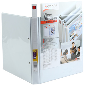 แฟ้มใส่เอกสาร Comix View Binder A4 1 นิ้ว 3 รู แบบ D สีขาวมุกโปร่งแสง พร้อมช่องใส่ของ 3 ด้าน สำหรับใช้ในสำนักงาน - Product Image 3