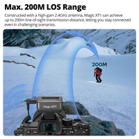 Godox Magic XT1 micrófono inalámbrico profesional al aire libre grabación en vivo doble reducción de ruido collar clip radio