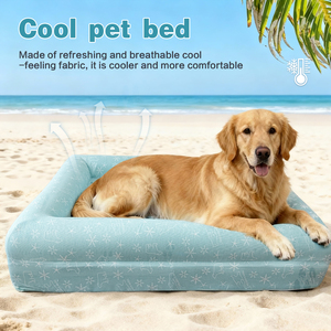 Fabricación personalizada de espuma viscoelástica gruesa cama para perros extraíble lavable gatos casa acogedor sofá para mascotas para el verano - Product Image 5