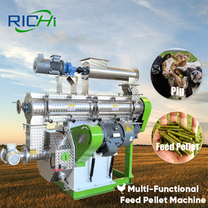 Richi thức ăn <span class=keywords><strong>Pallet</strong></span> Máy làm thức ăn chăn nuôi viên Vòng chết 1-2T/h ngựa chăn nuôi bò gia súc Thức Ăn Nhà Máy Giá - Product Image 1