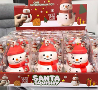 Jouet sensoriel souple et mat Père Noël pour enfants, cadeau de Noël et ornement de bureau