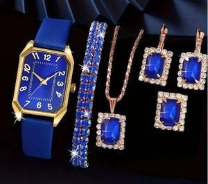 IStapromo Regalos de Moda, Juego de Relojes de Pulsera de Lujo para Mujer, Reloj de Pulsera con Pedrería en Forma de Estrella, Relojes de Vestir para Mujer - Product Image 5