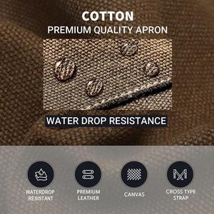 Delantales de Trabajo de Lona de Algodón de Alta Calidad con Tirantes Cruzados para Mujer y Hombre, para Artistas, Peluqueros, Baristas, Cafeterías, Panaderías - Product Image 4