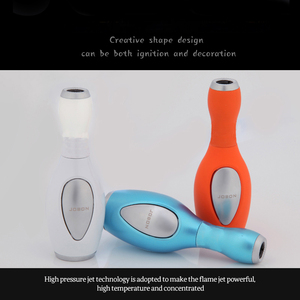 JOBON дымовая металлическая многоразовая с индивидуальным логотипом, большая индивидуальная струйная Бутановая газовая горелка, стильная зажигалка для сигарет - Product Image 4