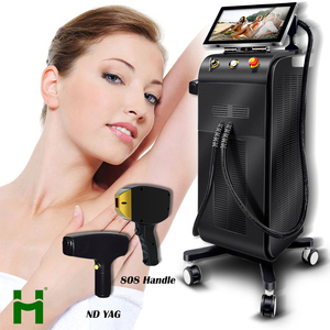 Láser HUAMEI 2025 Nuevo 2 en 1 para Eliminación de Tatuajes, Láser Pico Profesional, Máquina de Depilación Láser de Diodo 755 1064 808nm - Product Image 3