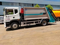 Camion compacteur de déchets Euro 6 14 m³ 4x2 à chargement arrière automatique avec contrôle PLC pour usage municipal