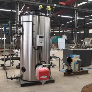 Verticale Kleinschalige Tweeledige Ketels Atmosferische Druk Biogas Diesel Olie Warm Water Boiler Gebruikt Voor Verwarming Douche