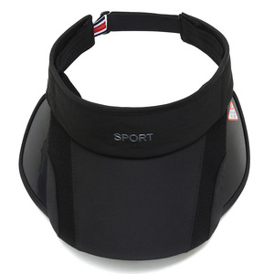 Sun Protection Visor <b>Cap</b> Breathable Outdoor Sports Hat For Men Women Summer Fishing Hat Black Adjustable <b>Brimless</b> Design - Product Image 3