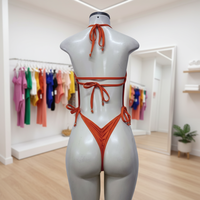 Maillot de bain une pièce monokini ajouré pour femme, dos nu, avec anneaux, personnalisé OEM pour festivals et carnavals, fabrication sur mesure