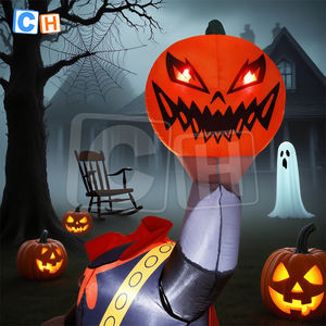 Decoración Inflable de Fantasma Montando una Moto para Jardín de Halloween, Material de Tela Oxford y PVC - Product Image 2