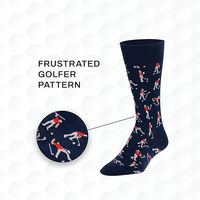 Vente en gros de chaussettes de golf Chaussettes de golfeur à rayures drôles en colère Cadeau de golf drôle pour hommes