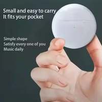 Pro6 earbud TWS kontrol sentuh, Headset nirkabel indikator baterai LED Audifonos Auriculares Pro4 TWS