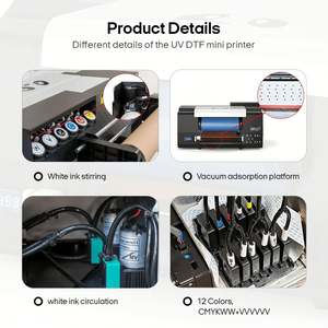 Envío gratis 3D Transfer UV DTF impresora de etiquetas adhesivas máquina de impresión y cortador Procolored VF13 Pro - Product Image 5