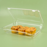 Boîtes de rangement alimentaire en PET transparent, boîtes d'emballage pour pâtisserie, boîtes pour cheesecake, biscuits, gâteaux aux fruits, vente en gros