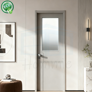 Porte en bois MDF pour appartement, portes intérieures en bois imperméables, portes en bois pour hôtel - Product Image 4