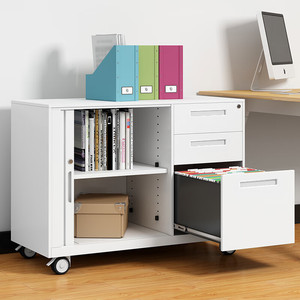 Archivador móvil de oficina con ruedas, cajón de almacenamiento para uso en escritorio, organizador portátil de tipo rectangular - Product Image 3