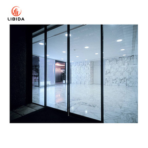 Système de patio avec porte coulissante en verre et aluminium à double vitrage avec moustiquaire pour salon et balcon - Product Image 5