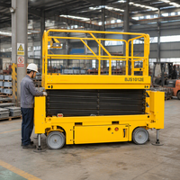 Plateforme élévatrice à ciseaux électrique robuste en acier de 16 m GS1416TL 450 kg avec extension de 1100 mm pour travaux en hauteur