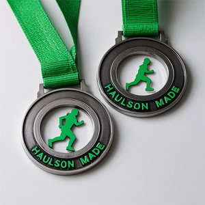 Médaille de sport personnalisée de haute qualité en gros, nouvelle récompense, impression UV, plaquée argent, médaille de course en métal pour souvenir - Product Image 6