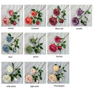 Bouquet <span class=keywords><strong>de</strong></span> roses artificielles en gros, fleurs séchées et plantes, ensemble <span class=keywords><strong>de</strong></span> cadeaux pour la fête des mères - Product Image 5