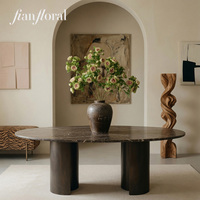 Fleurs artificielles réalistes en soie synthétique, roses vertes multi-têtes à longues tiges, pour décoration rustique DIY de mariage et de table de Noël, vente en gros usine