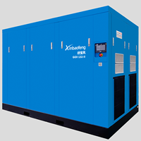 Compresseur d'air à vis horizontal PM VFD 132 kW/GGV22/250 kW, 2 étages, refroidi par air, stationnaire, pour la fabrication, l'impression, le textile et l'exploitation minière