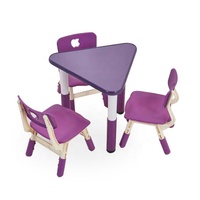 Meubles de classe pour école maternelle à Dubaï, ensemble de table et de chaises en plastique pour enfants, tables et chaises combinées pour tout-petits et préscolaires