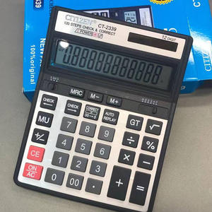 Calculadora Solar Citizev CT2339 de 12 Dígitos, 120 Pasos, Verificación de Resultados, Calculadora Financiera de Escritorio - Product Image 1