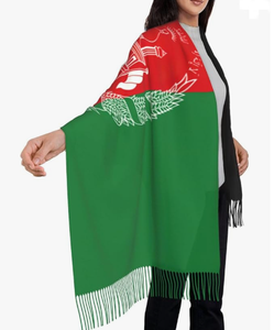 Bandera del Líbano Bufanda de invierno para mujer Manta suave y cálida Bufandas Fringe Pashmina Bufanda - Product Image 6