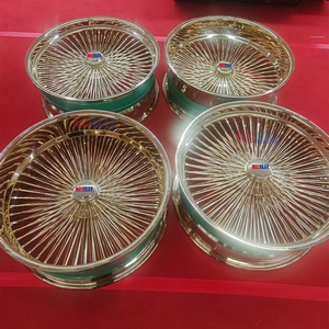 ล้อแม็กซ์ Kelun รุ่นใหม่ สีโครเมียมทอง ขนาด 26 นิ้ว 5 รู 120.65/127 ลายซี่ลวดหลายก้าน - Product Image 2
