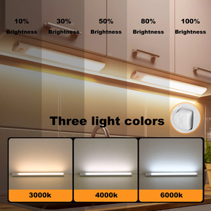 Hiện Đại USB Có Thể Sạc Lại Tủ Đêm Đèn Không Dây Từ Tường Nhà Bếp Tủ Quần Áo <span class=keywords><strong>LED</strong></span> Dưới Ánh Sáng Nội Các Cảm Biến Chuyển Động Ánh Sáng - Product Image 3