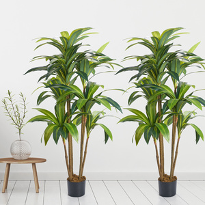 <b>Artificial</b> Dracaena <b>Tree</b> with Pot Realistic Faux Tropical Plant Bendable <b>Branches</b> Indoor Outdoor Home Office Garden Decor - Product Image 1