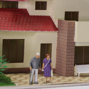 P4305 मॉडल ट्रेन रेलवे 1:43 हे पैमाने चित्रित आंकड़े खड़े यात्री मॉडल लोगों - Product Image 6