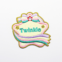 Pas de minimum brodé arc-en-ciel nuage étoile arc Patch pour vêtements pour enfants personnalisation de patch mignon