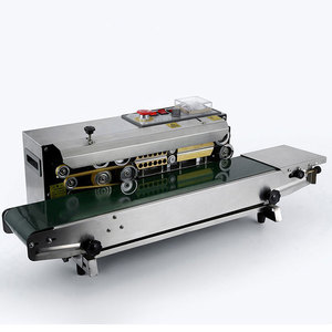 FR900 Continuous Band Sealer Automatic Horizontal Sealing Machine Package Plastic Bag Band Packing Sealer