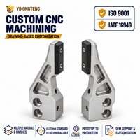 Service de fraisage CNC 5 axes sur mesure pour mâchoires et doigts de préhenseurs robotiques en aluminium pour assemblages d'effets fins robotiques