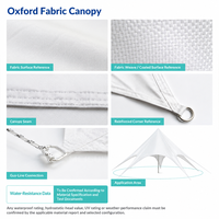 Tente de luxe extérieure imperméable à trois pignons avec structure en acier galvanisé pour le glamping en resort et les événements LY-5