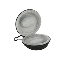 EVA Mini <strong>Watch</strong> <strong>Case</strong> Round Molded Hard Shell Velvet Protective Pouch Zipper Boxes for Men Cable Accessories Organizer <strong>Travel</strong> Bag