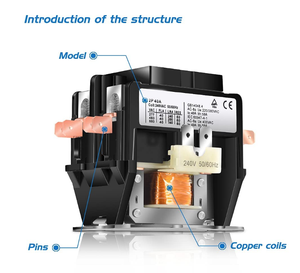 Accesorios para Sistemas HVAC: Contactor de Propósito Definido para Aire Acondicionado, 2 y 3 Polos, 30, 40, 50 Amperios, 24V, 120V, 240V, Desconectador de Repuesto - Product Image 2