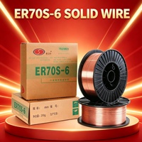 Fil de soudage ER70S-6 CO2 MIG AWS A5.18 G3Si1 .030" .035" .045" Bobine de 10 lb 33 lb Acier doux Revêtement cuivre Prix bas