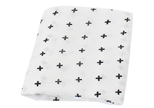 Populaire d'été noir <span class=keywords><strong>blanc</strong></span> symbole imprime couverture de langes pour bébé - Product Image 3