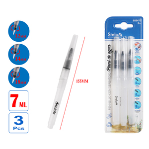 Paquete de 3 plumas estilográficas pequeñas para pinceles de caligrafía de escritura y dibujo de precisión con puntas de 12mm, 14ml y 18mL - Product Image 1