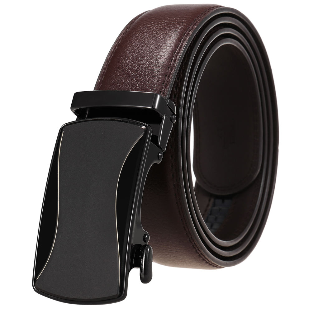 หัวเข็มขัดปืน + เข็มขัดสีน้ำตาล