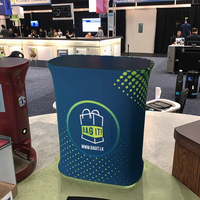 Stand d'exposition pop-up 60*45*100CM, housses de table pliables pour sublimation par transfert thermique, pour salons professionnels, salles d'exposition, événements, table à ouverture arrière, durable