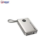Batterie externe ultra-mince personnalisable OEM ODM haute capacité 10000mAh/20000mAh Li-Polymère avec charge rapide PD et double entrée