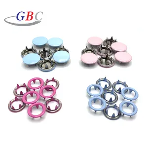 High quality custom color metal prong snap colorful buttons