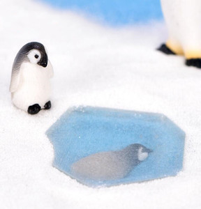 Figura de resina en miniatura de copo de nieve para jardín, figura de juguete en 3D de perro de mar - Product Image 4