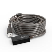 Kabel Ekstensi USB 2.0 Kecepatan Tinggi 5M 15M 25M 30M Tipe A Male ke Female untuk Data