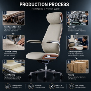 <span class=keywords><strong>Sedia</strong></span> da Ufficio in Pelle Minimalista Italiana, Ergonomica con Schienale Alto, Girevole e <span class=keywords><strong>Regolabile</strong></span> in <span class=keywords><strong>Altezza</strong></span>, per Manager, Casa, Studio e Ufficio - Product Image 4
